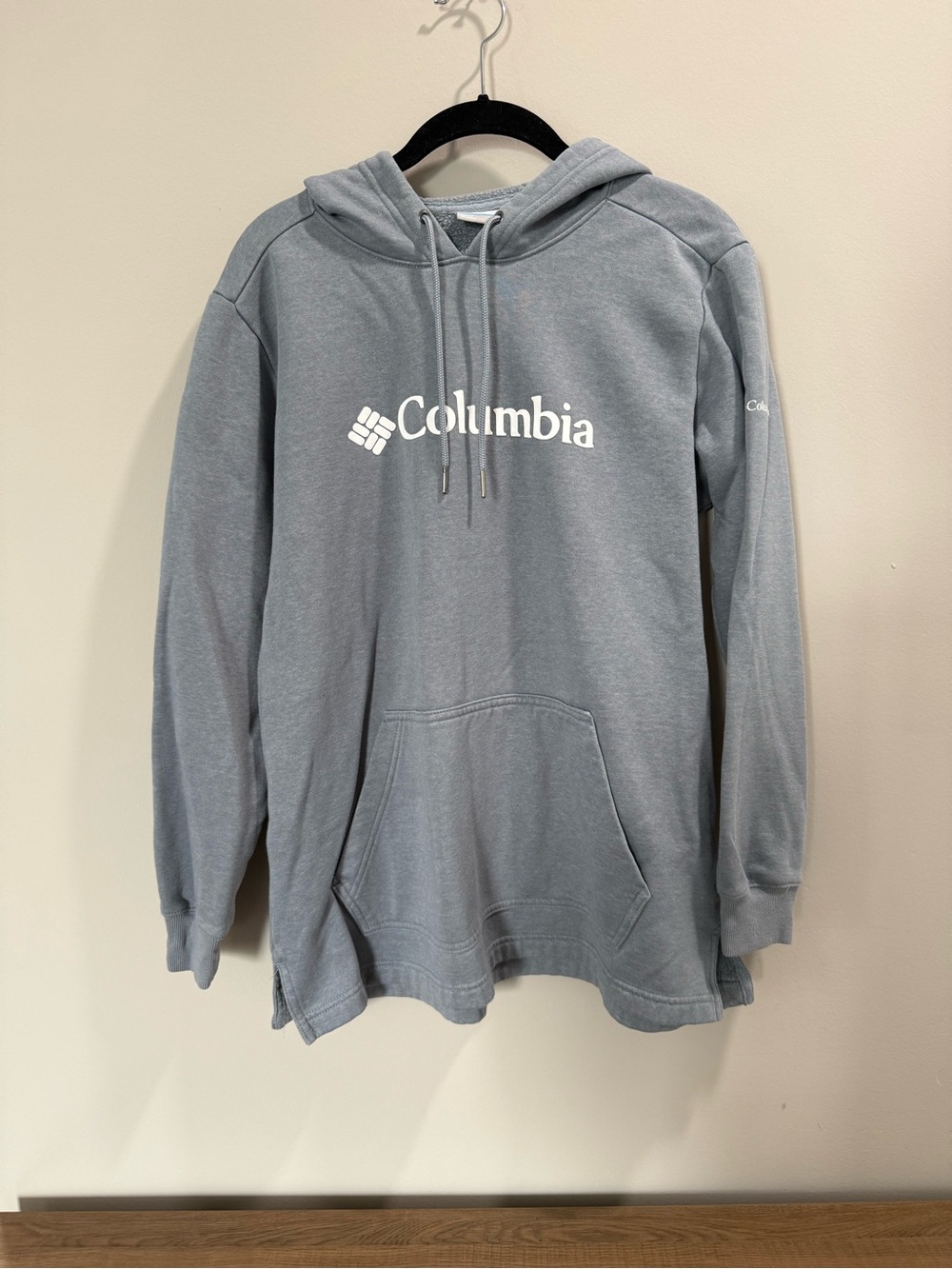 Columbia Light Gray Logo Hoodie Sweatshirt